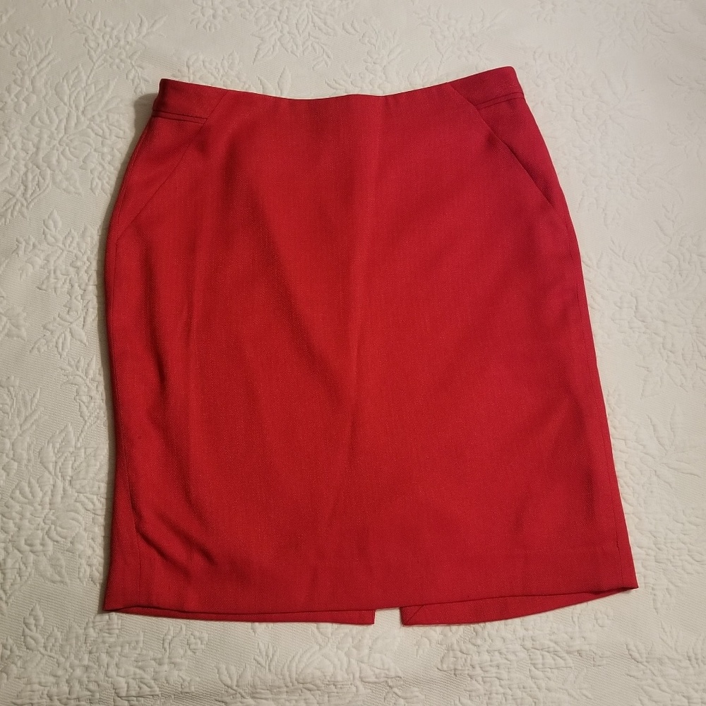 The Limited red pencil skirt
